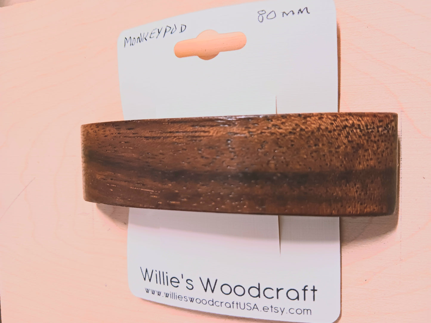 Monkey Pod with French Clip