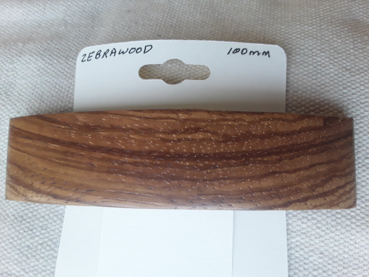 Zebrawood Hair Barrette with French Clip