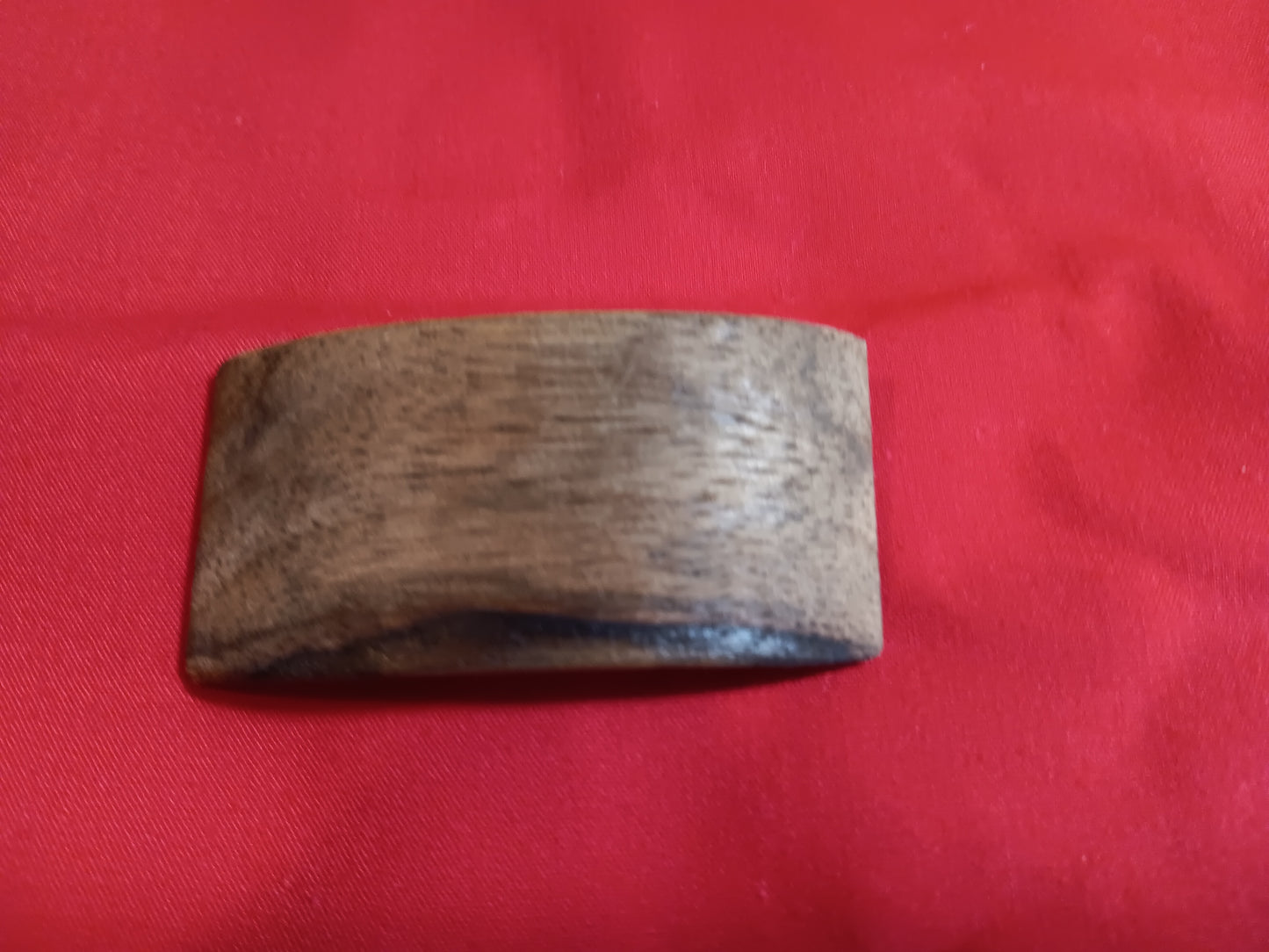 Black Limba Hair Barrette with French Clip