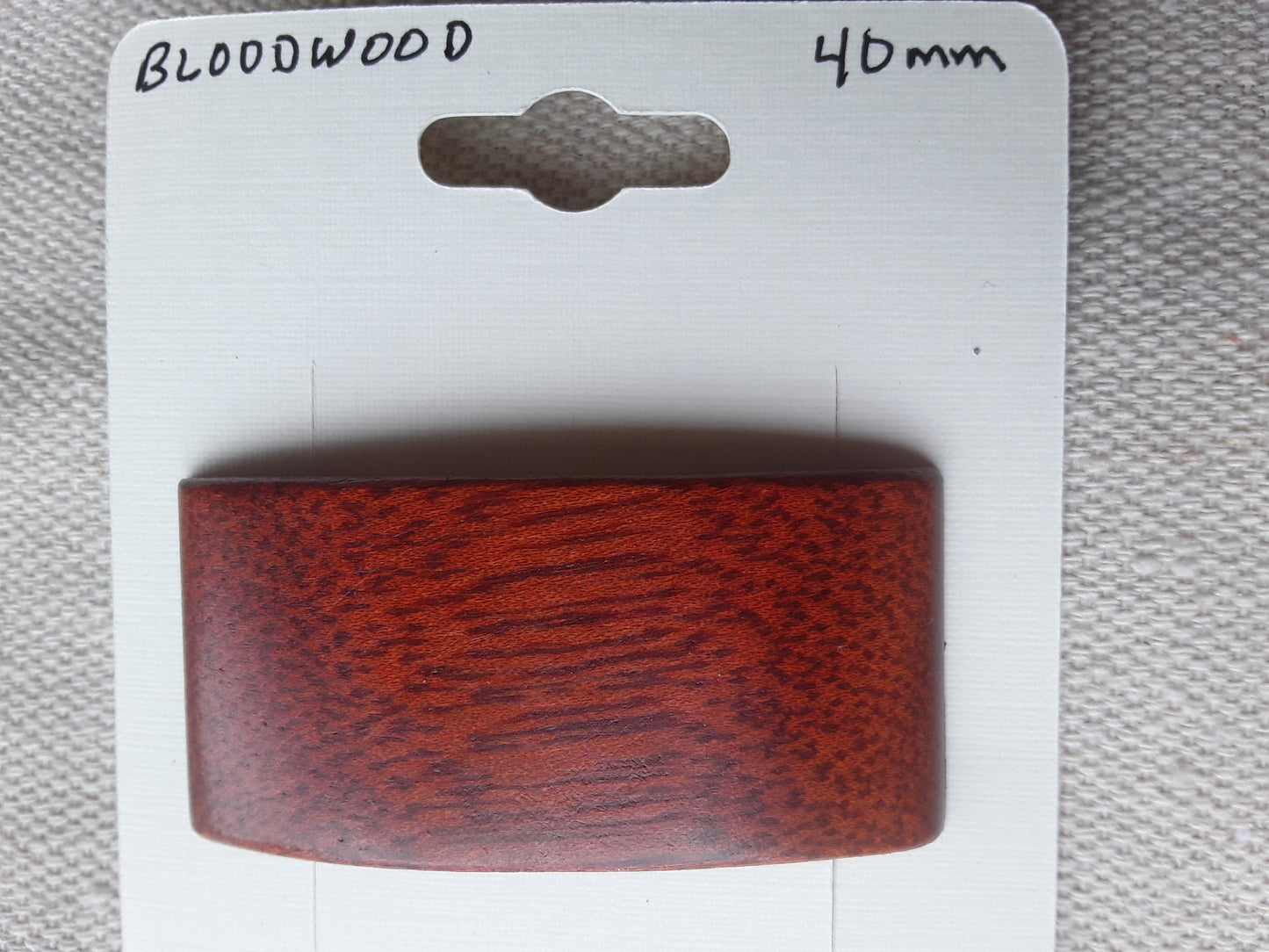 Bloodwood Hair Barrette with French Clip