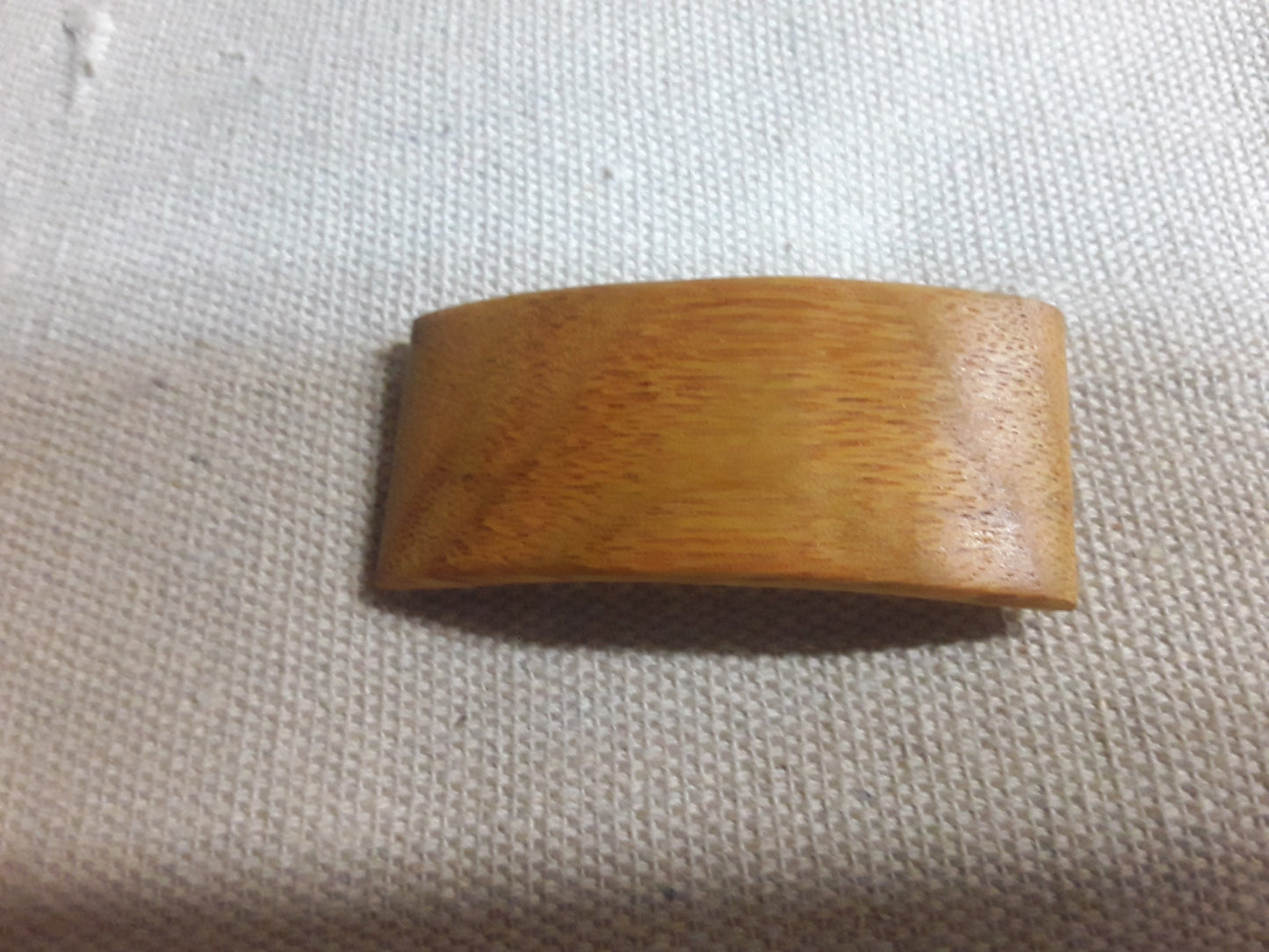 Canarywood Hair Barrette with French Clip