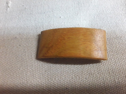Canarywood Hair Barrette with French Clip