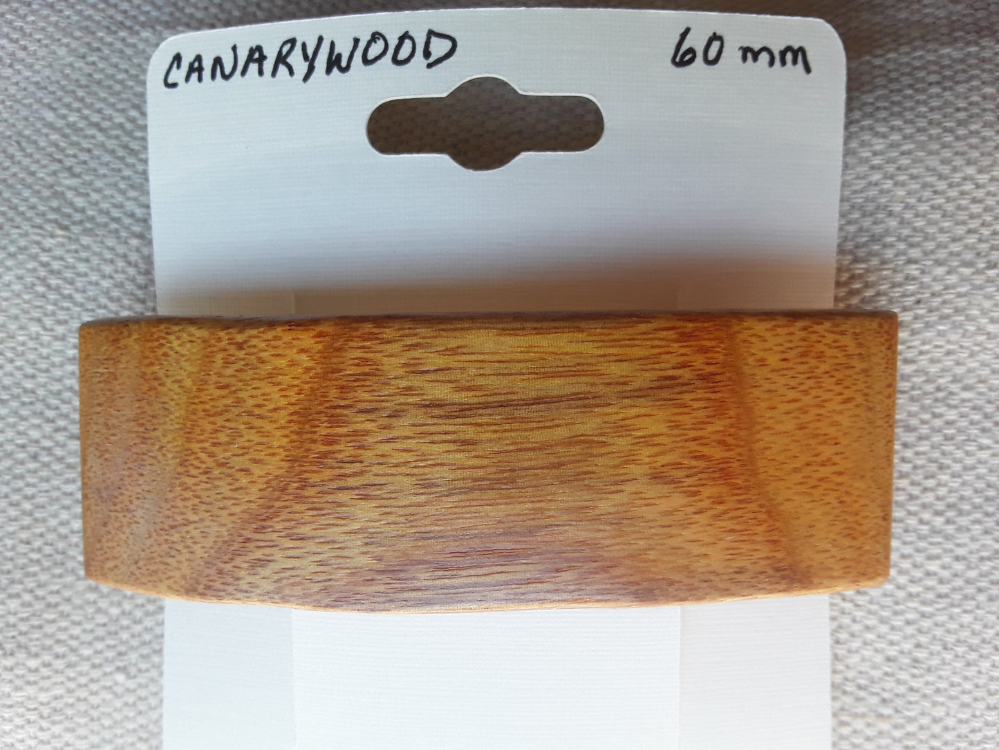 Canarywood Hair Barrette with French Clip