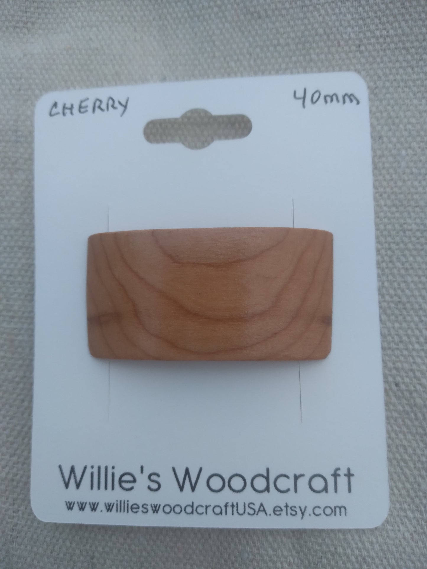 Cherry Hair Barrette with French Clip