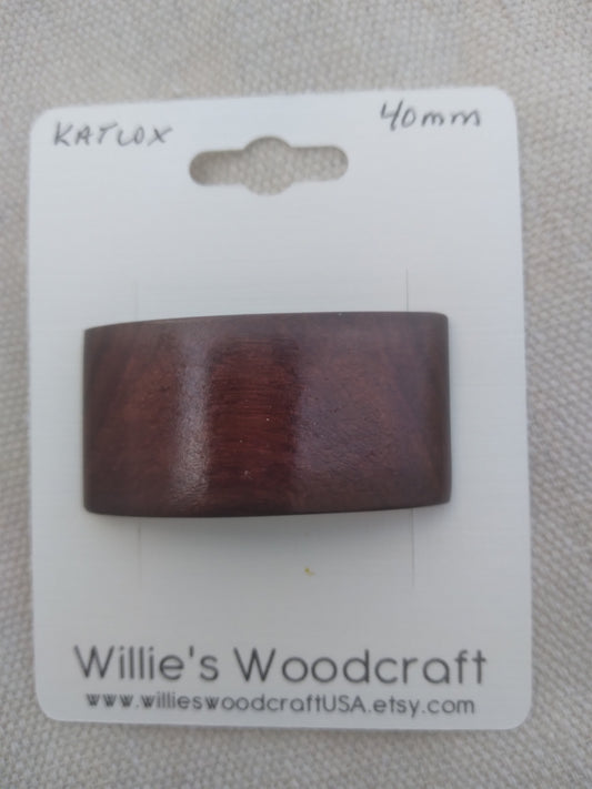 Katalox Hair Barrette with French Clip