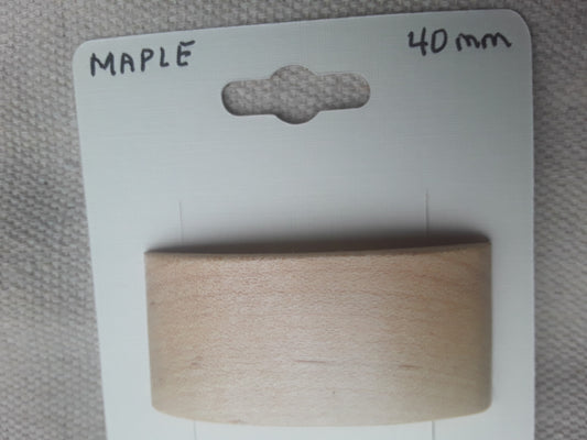 Maple Hair Barrette with French Clip