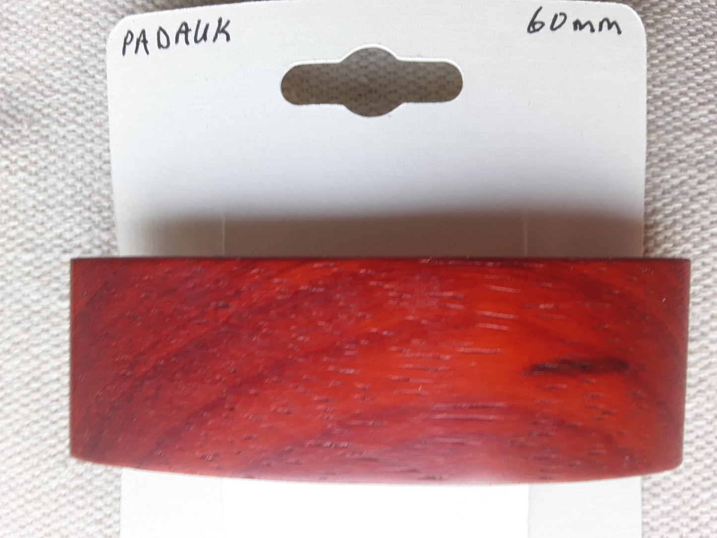 Padauk Hair Barrette with French Clip