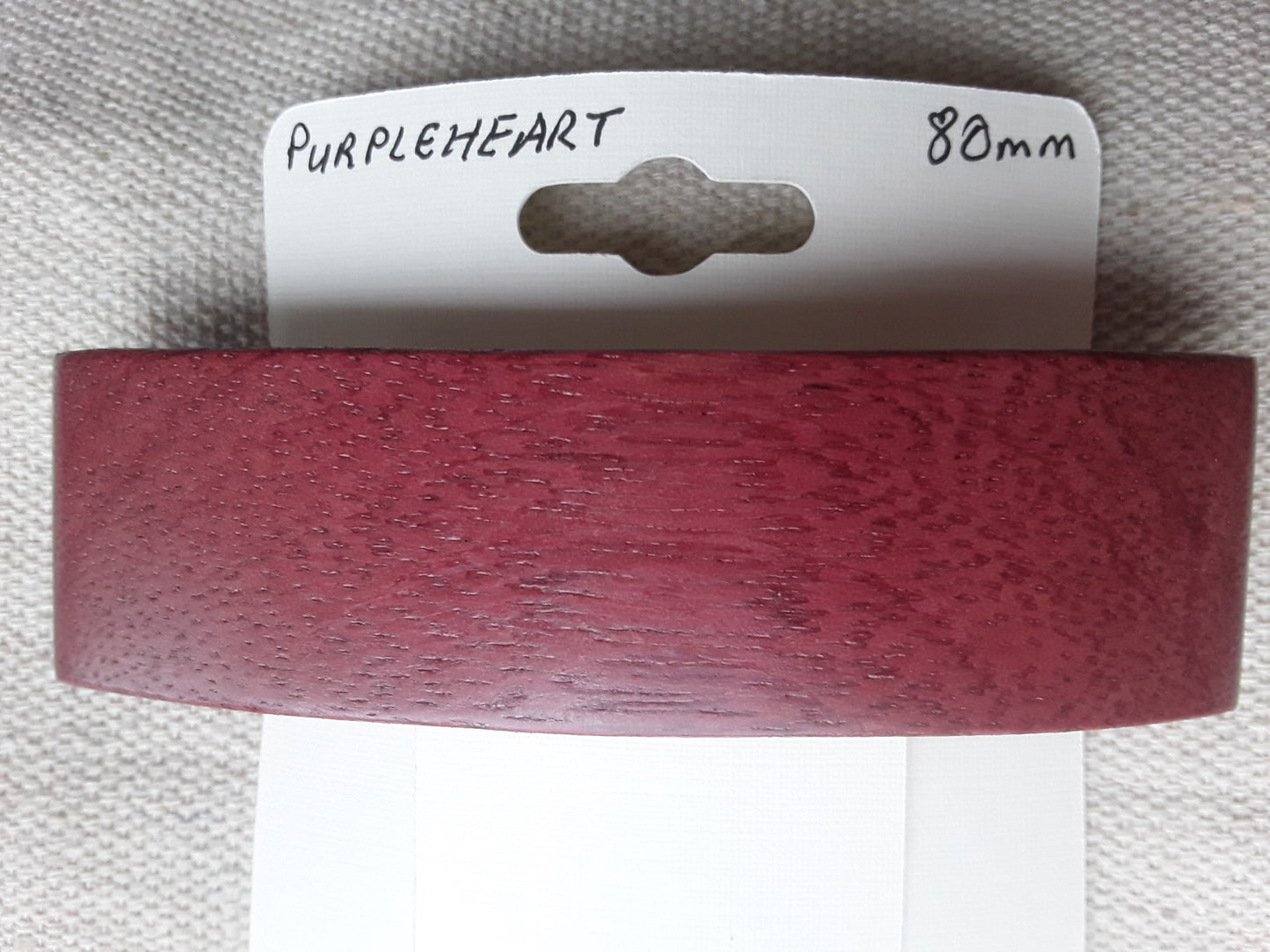 Purpleheart Hair Barrette with French Clip